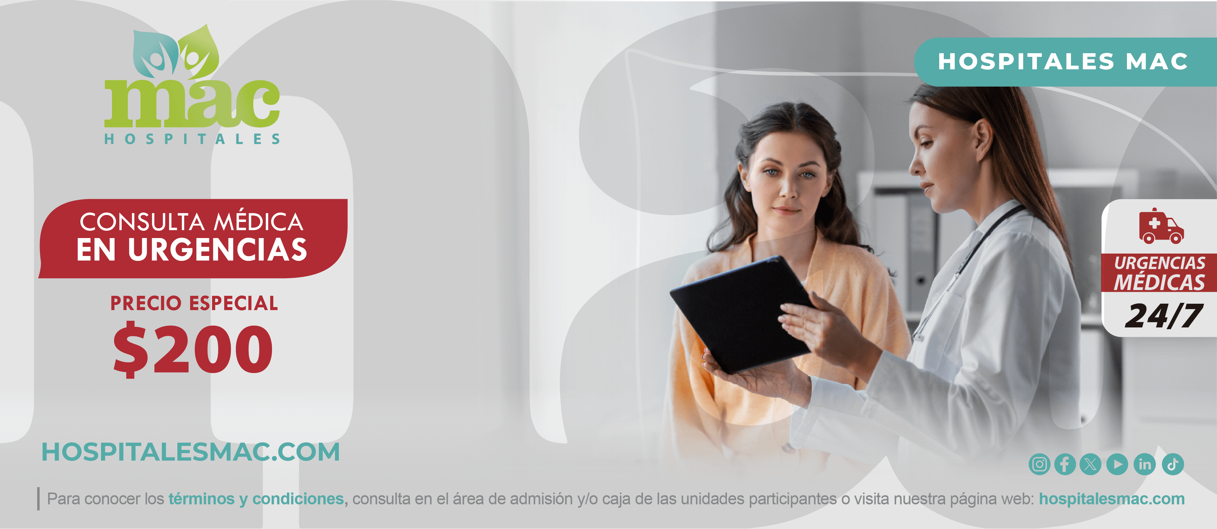 Consulta de Urgencias en $200