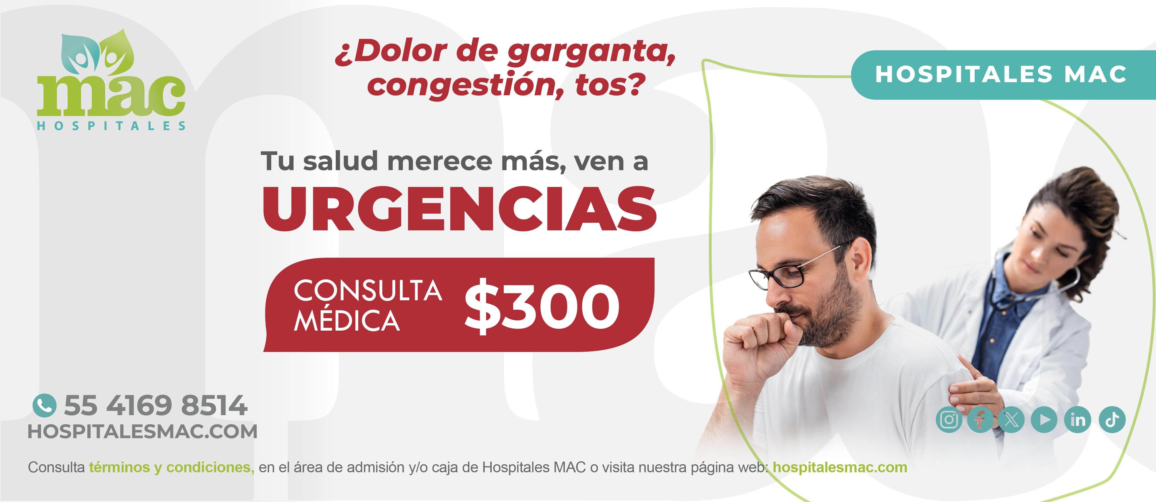 Consulta de Urgencias $300