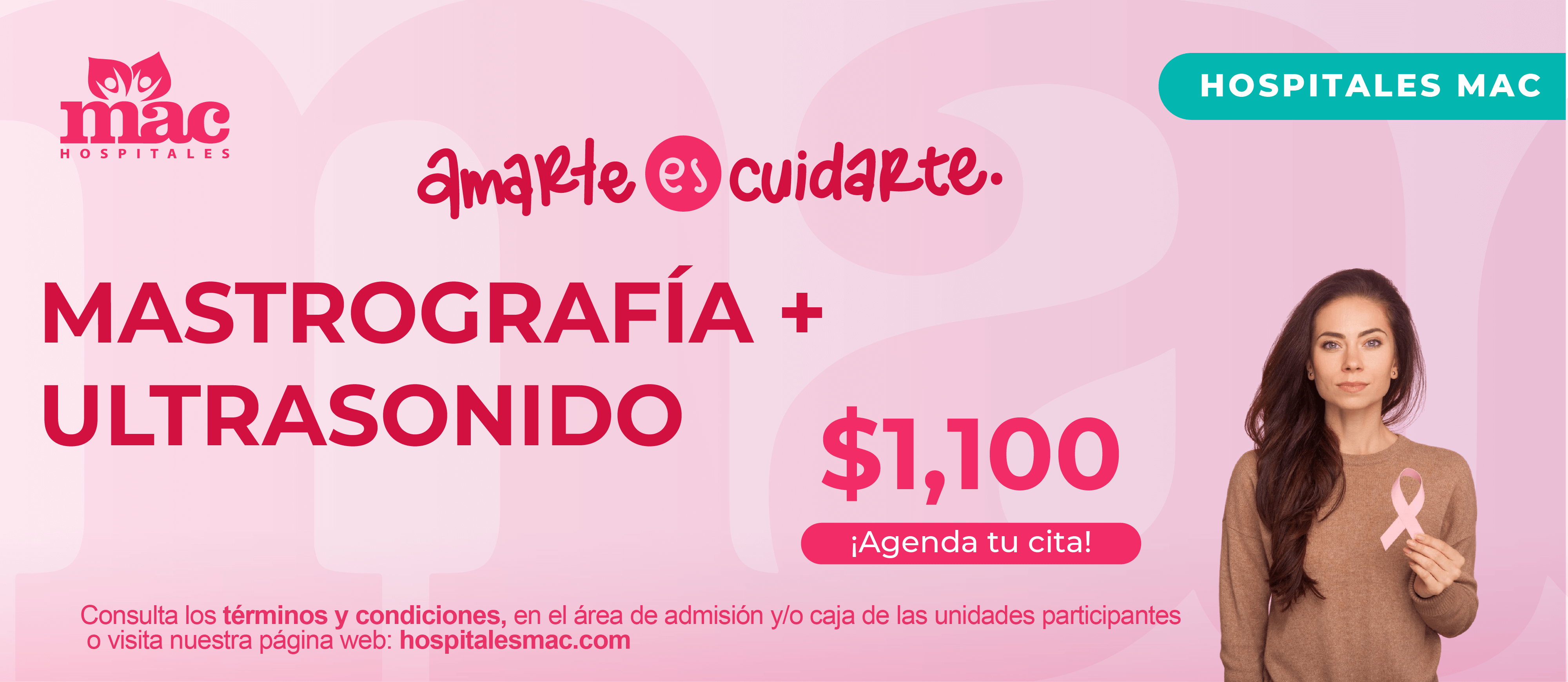 Mastografia + Ultrasonido $1,100