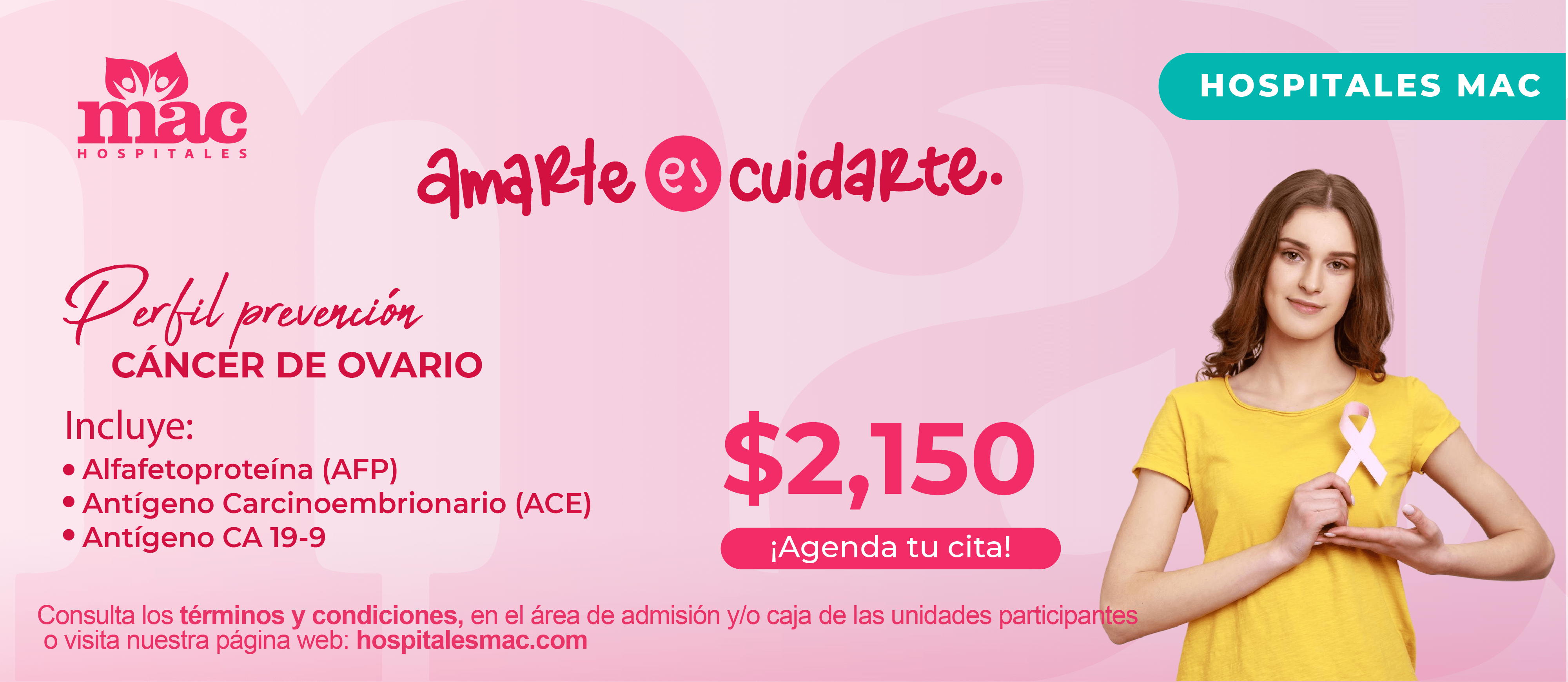 Perfil Prevención Cáncer de Ovario $2,150